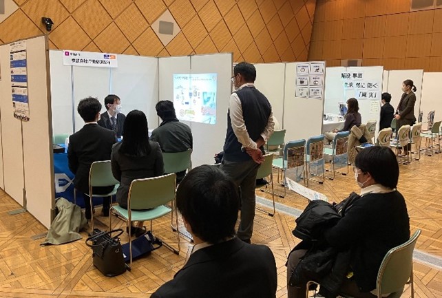 合同企業説明会での当社ブース