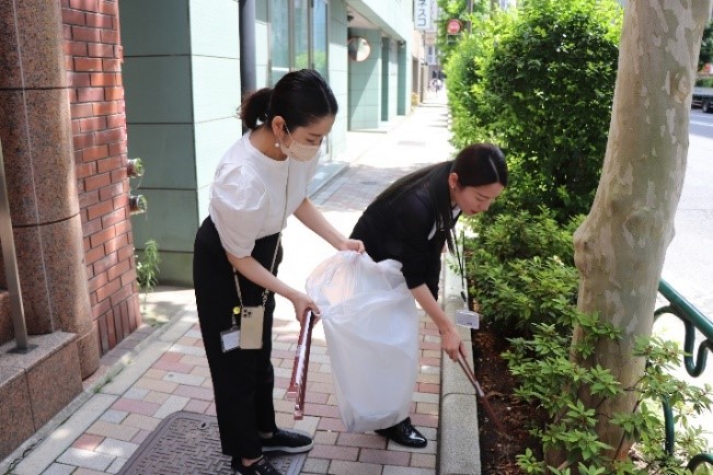 清掃活動の様子