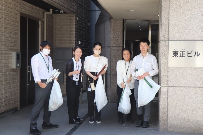 清掃活動を行ったメンバー